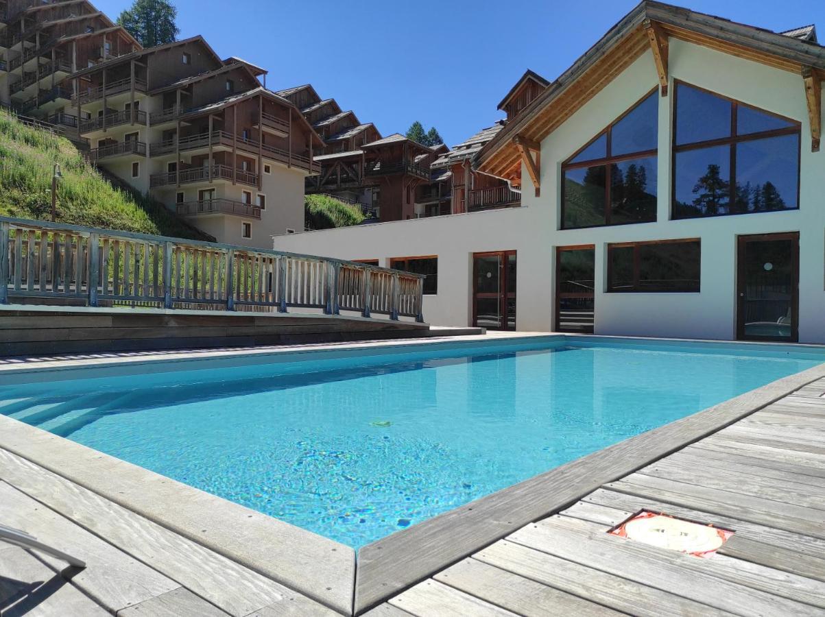 Apt 2 Chambres En Duplex Chalet Des Rennes Vars 2000M Piscine Interieure Et Exterieure Exterior foto